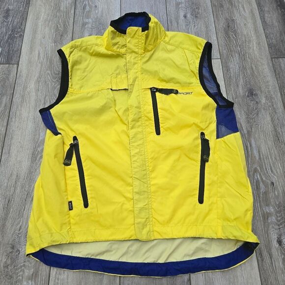 Polo Sport Ralph Lauren Nylon Wind Vest Shell 5 Pockets Outdoor Mens Size Medium - Picture 1 of 13